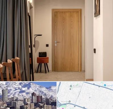 درب چوبی در ازگل