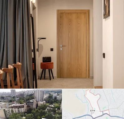 درب چوبی در اوین