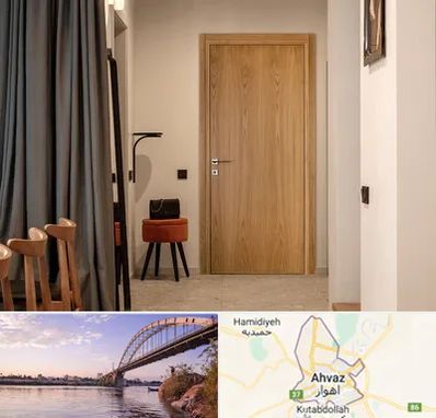 درب چوبی در اهواز