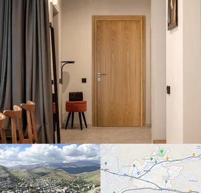 درب چوبی در رودهن