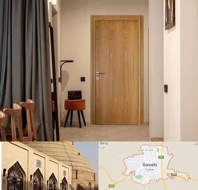 درب چوبی در ساوه