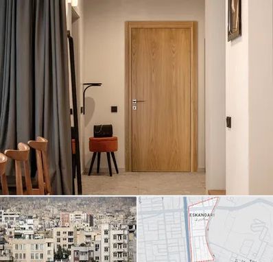 درب چوبی در اسکندری