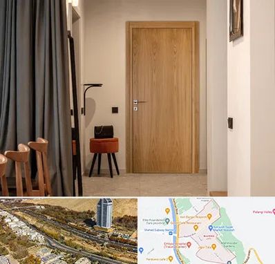 درب چوبی در خیابان نیایش شیراز