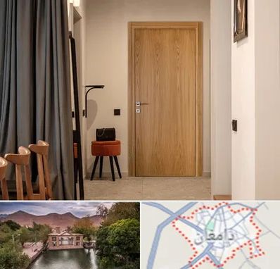 درب چوبی در دامغان