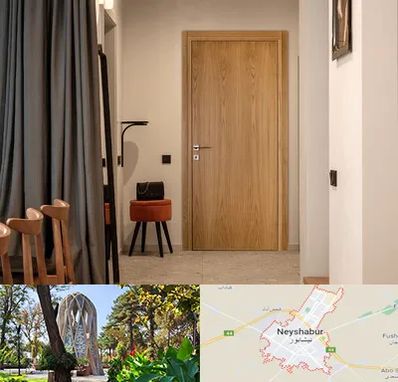 درب چوبی در نیشابور