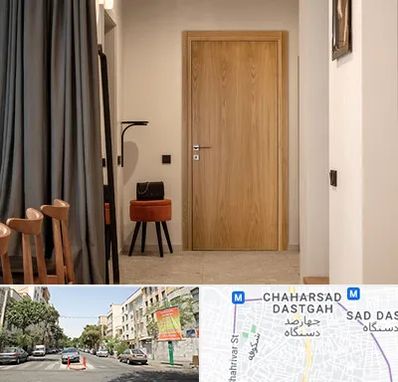 درب چوبی در چهارصد دستگاه 