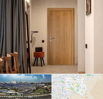 درب چوبی در منطقه 15 تهران