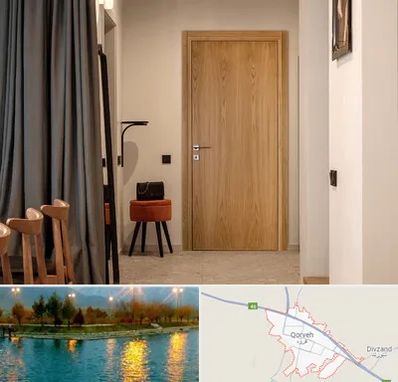 درب چوبی در قروه