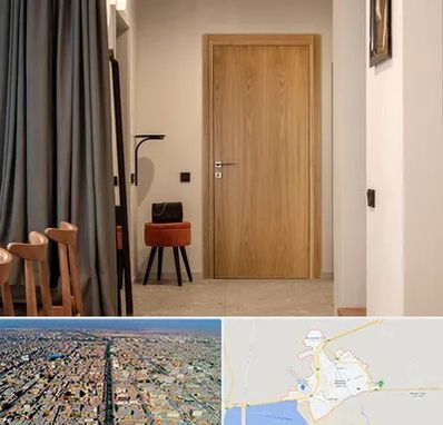 درب چوبی در بندر ماهشهر