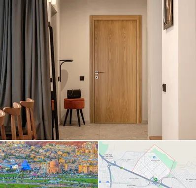 درب چوبی در رشدیه تبریز