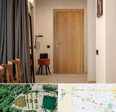 درب چوبی در وکیل آباد مشهد