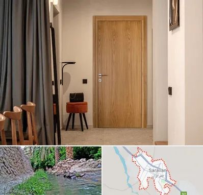 درب چوبی در سراوان