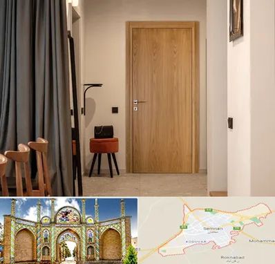 درب چوبی در سمنان