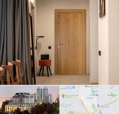 درب چوبی در فرشته 