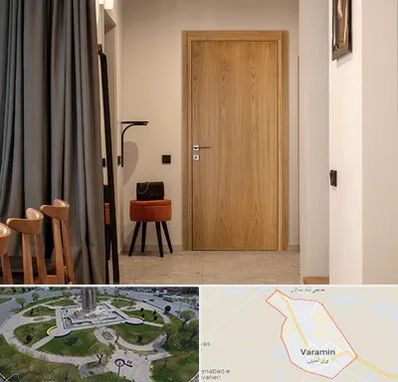 درب چوبی در ورامین