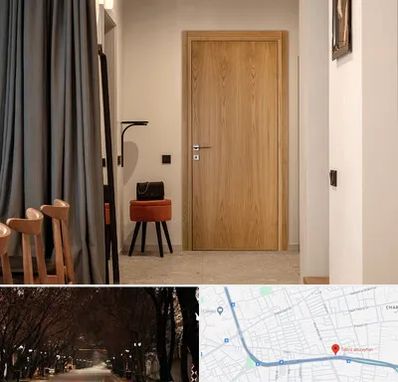 درب چوبی در ابوریحان تبریز