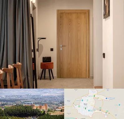 درب چوبی در بیرجند