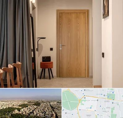 درب چوبی در نازی آباد