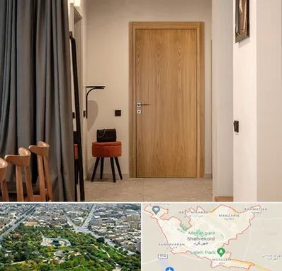 درب چوبی در شهرکرد