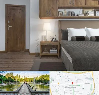 درب اتاقی در سرسبز