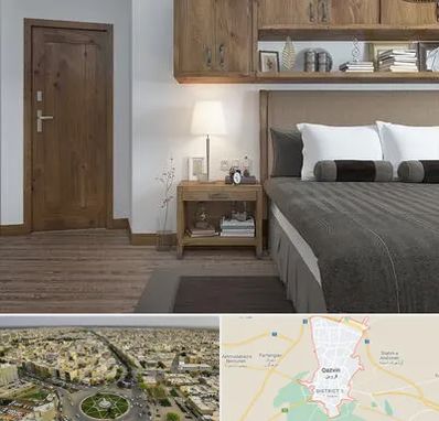 درب اتاقی در قزوین