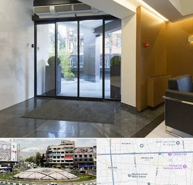 درب لابی در مرکز تهران