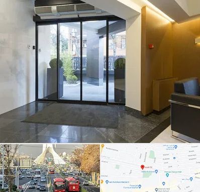 درب لابی در خیابان آزادی