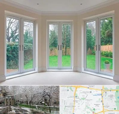 درب UPVC در باغ فیض