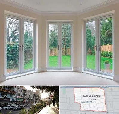 درب UPVC در خیابان جمالزاده