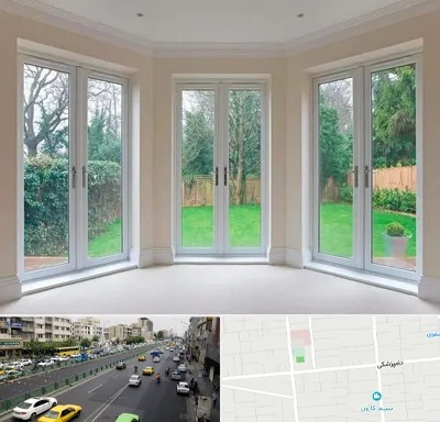 درب UPVC در خیابان دامپزشکی