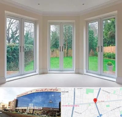 درب UPVC در نصف راه تبریز