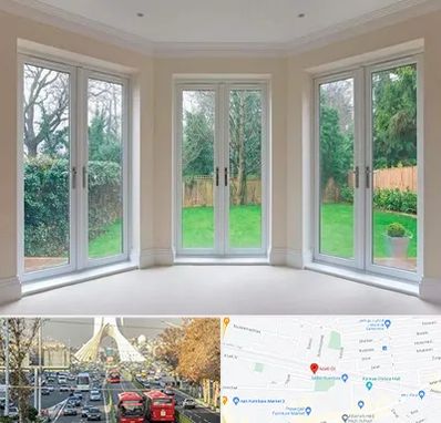 درب UPVC در خیابان آزادی