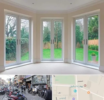 درب UPVC در چهارراه استانبول