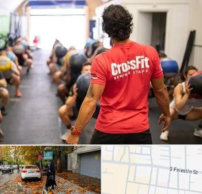 باشگاه کراس فیت در خیابان فلسطین