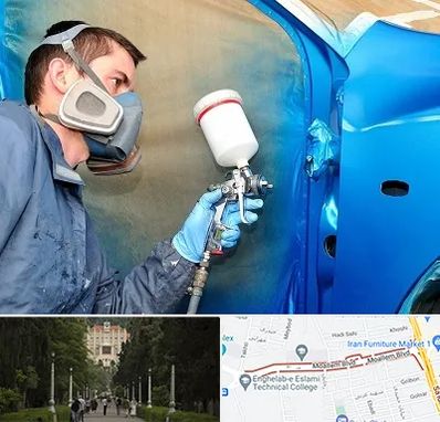 آموزشگاه صافکاری و نقاشی در بلوار معلم رشت 