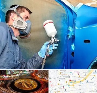 آموزشگاه صافکاری و نقاشی در میدان ولیعصر