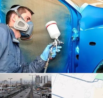 آموزشگاه صافکاری و نقاشی در بلوار ارتش