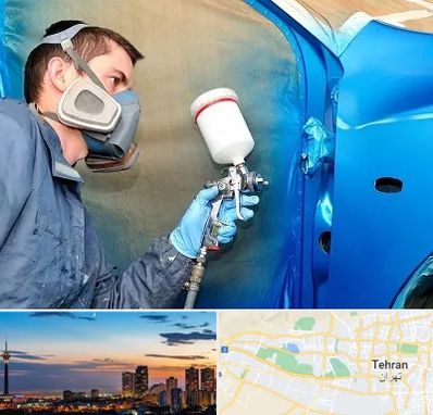 آموزشگاه صافکاری و نقاشی در غرب تهران 