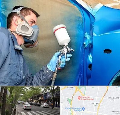 آموزشگاه صافکاری و نقاشی در ظفر 