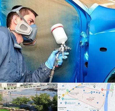 آموزشگاه صافکاری و نقاشی در گلستان اهواز