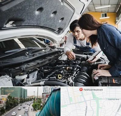 آموزشگاه تعمیرات خودروهای خارجی در بلوار فرحزادی