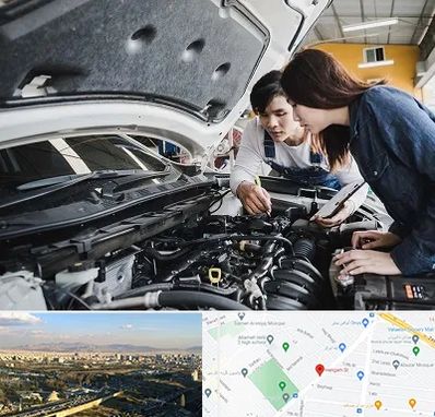 آموزشگاه تعمیرات خودروهای خارجی در هنگام