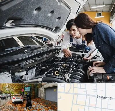 آموزشگاه تعمیرات خودروهای خارجی در خیابان فلسطین