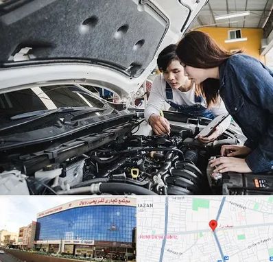 آموزشگاه تعمیرات خودروهای خارجی در نصف راه تبریز