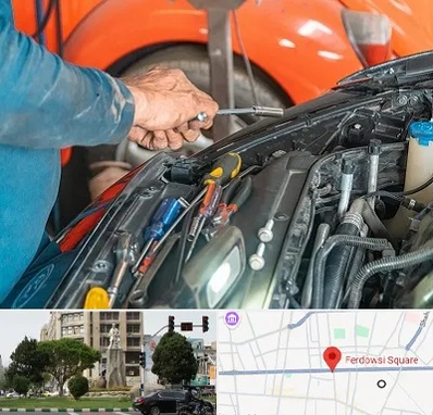 آموزشگاه تعمیرات خودرو در میدان فردوسی تهران