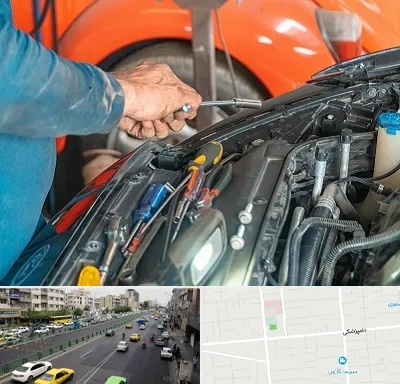 آموزشگاه تعمیرات خودرو در خیابان دامپزشکی