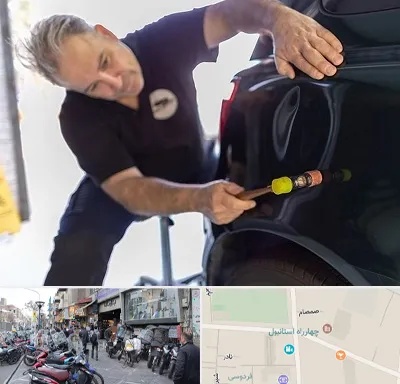 آموزشگاه صافکاری pdr در چهارراه استانبول