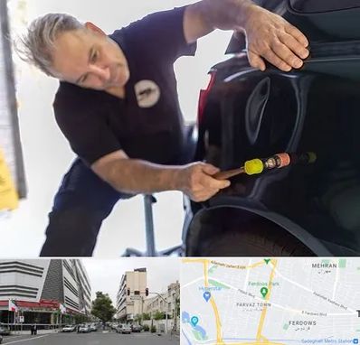 آموزشگاه صافکاری pdr در بلوار فردوس 