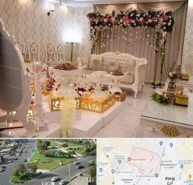 تالار عقد در شاهین ویلا کرج