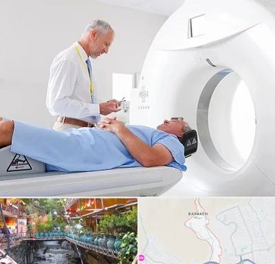 سی تی اسکن در درکه